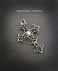 silver cross with opal by nastya-iv83