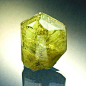 [黄色黝帘石Yellow zoisite] 这是黄色黝帘石，也可以叫黄色坦桑石吧！！Yellow zoisite, Merelani, Tanzania, weight 79.48 ct, dimensions 2.8 x 2.3 x 1.3 cm. This specimen has been sold. (Photo: Wimon Manorotkul)，Price: $4,200.00.