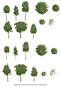 I don't know what it is, but I seem to have a thing about trees... Cad trees, colour trees, photoshop trees - I can't get enough of them! So I was messing around with some cad block trees I was working on when I decided to take them into photoshop for a b