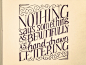 Hand Lettering Quotes – Fubiz™