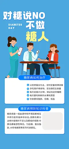 糖尿病医疗科普知识海报