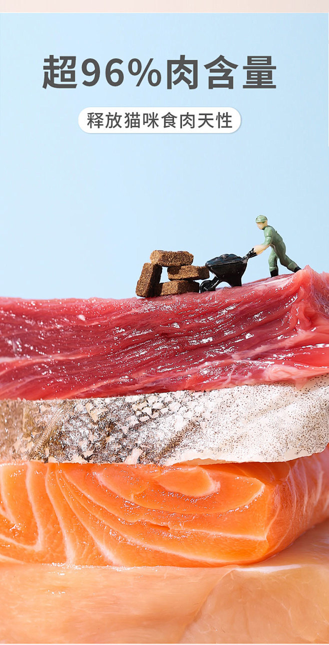 猫大圣风干猫粮 96%肉含量双拼无谷全阶...