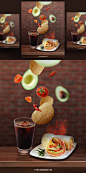 餐饮美食鸡肉卷可乐悬浮慢动作海报PSD模板Food poster template#ti289a7007-平面素材-美工云(meigongyun.com)