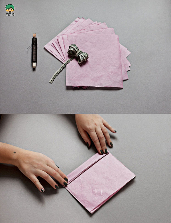 教你怎么折纸花 一款精致逼真的牡丹纸花的...