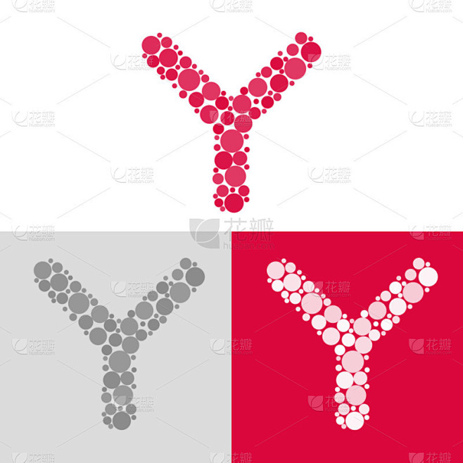 字母Y图标设计模板元素