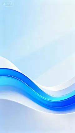jimeng-2025-10-22-4099-科技海报背景，流畅的蓝色渐变波浪线条，整体色调亮蓝色+白色，浅蓝色渐变背景，未来