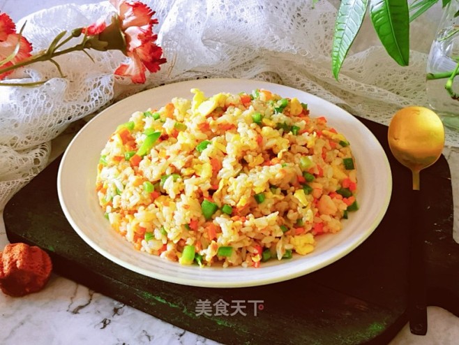 什锦炒饭的做法_什锦炒饭怎么做_厨色的菜...
