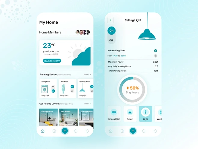Smart home App app app design design figma home home app home ...
