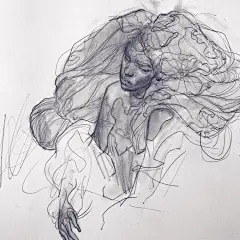 皮克斯动画工作室知名画师 eliza ivanova ​​​手绘作品（一）线条真的太好了！ ​​​​