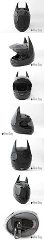 “蝙蝠侠”摩托车头盔，让你看上去像“黑暗骑士”