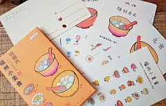 原创福州小美食手绘明信片 DIY卡片 贺卡 福州三坊七巷城思-淘宝网