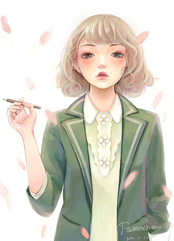 发木钗  的插画 1026！