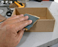 硬纸板废物利用DIY精致收纳柜(4)