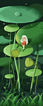 夏天萤火虫_峰峰峰__插画师作品_涂鸦王国gracg.com