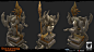 Darksiders Genesis Statue B, Konstantin Zhidkov : As a part of DragonFly team I worked on statues for game environment
 My job was texturing the assets.
The concept art and overall supervision was made by:
  Baldi Konijn https://www.artstation.com/baldi-k