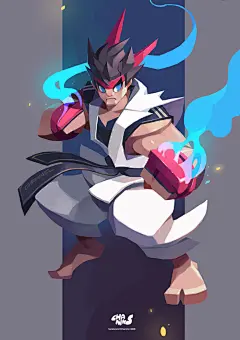百汇 chanin suasungnern泰国艺术家经典动漫角色阐释   手绘插画原画 220703oawxt388txwxo85t