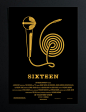 Sixteen电影项目极简海报设计