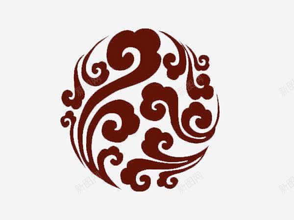 中国复古风圆形云花纹高清素材元素设计图片免费下载页面网页平面电商