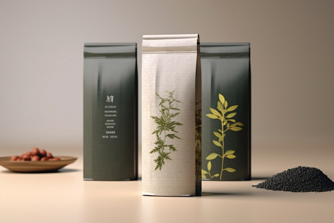 高端品牌茶叶罐装包装样机模型