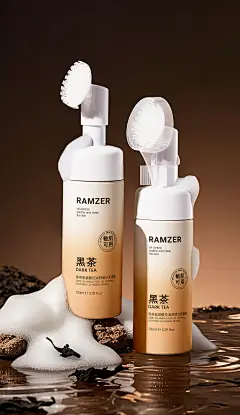洁面乳海报 洁面慕斯 海报合成