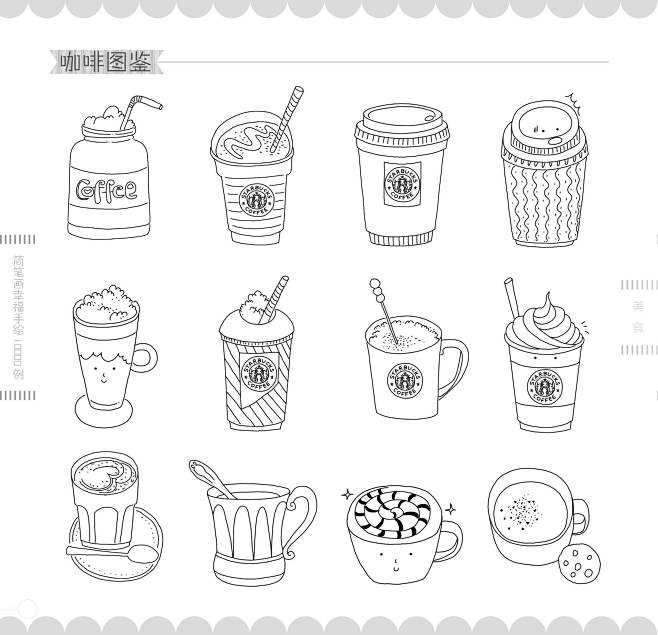 《简笔画幸福手绘10000例》美食 (2...