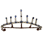 Late Victorian Sapphire and Diamond Convertible Tiara/Necklace and Earrings For Sale