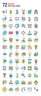 Thin_Line_Business_&_Marketing_Icons   - PS饭团网