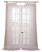 Florentina White Embroidered Sheer Curtain contemporary curtains