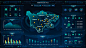 FUI科技风格-大数据可视化管理平台界面