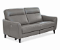 Regine Leather Power Reclining Sofa Dark Grey MS-5655 - Scandinavian Designs