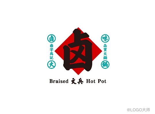 卤味品牌 LOGO设计-花瓣网