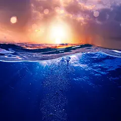 天空海水背景素材