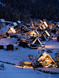 Winter in Shirakawa-go, Gifu, Japan  冬天在白川乡，岐阜，日本
