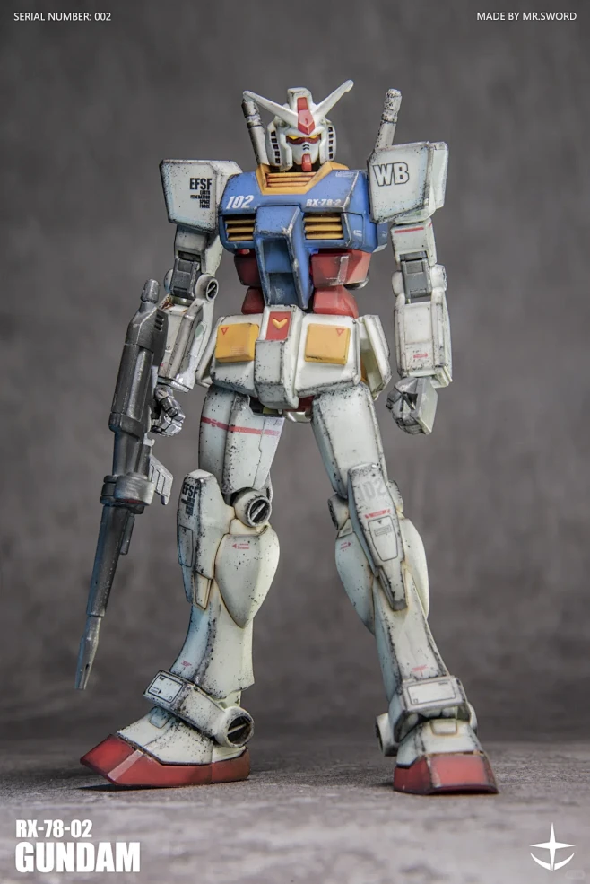 rx78-2 EG 元祖高达 成型色 旧化 无喷涂 - 小红书-花瓣网