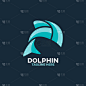 modern abstract dolphin logo