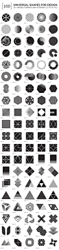 100 geometric shapes - Objects - 1