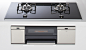 Gas Built-in Cooker [Smart konro   Osaka Gas:210-H500, NORITZ:N2S01TWASSTESC, HARMAN:DS2801WASSTESC]