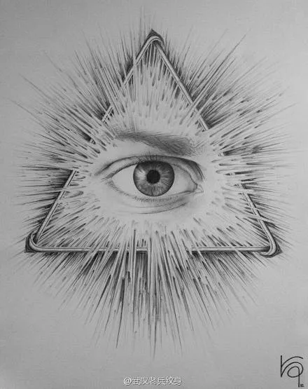 #上帝之眼纹身# （Eye of Providence），又称全视之眼（All-seeing Eye）和全知之眼，代表着上帝监视人类的法眼 ...