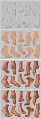 Feet Study 2 - Steps by ~irysching on deviantART