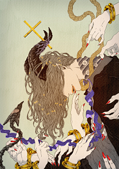 Dr_兔先生采集到插画-日韩风