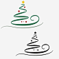 手绘圣诞树高清素材 圣诞快乐 圣诞树 手绘圣诞树 线条 元素 免抠png 设计图片 免费下载 页面网页 平面电商 创意素材