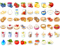 Food icons (transparent PNG) - Étel piktogramok (átlátszó hátérrel) - Megaport Media