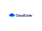 CloudCode - Logo Design identity sky dev cloudcode branding bracket logo code cloud