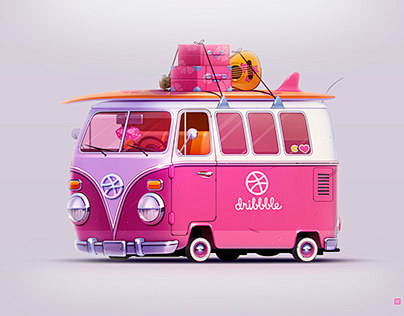 Hello Dribbble t1 vw