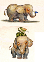 Small elephant by =wantou on deviantART