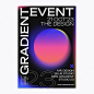 Gradient event poster design