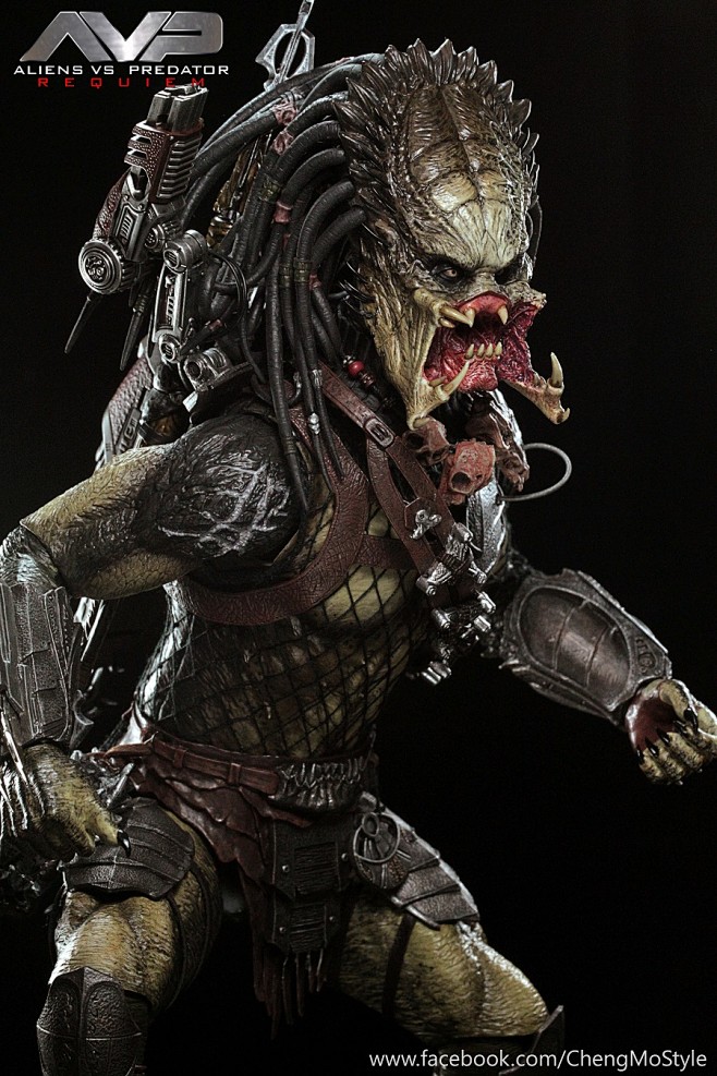 异形大战铁血战士2独狼重武装版16比例珍藏人偶官方实物图hottoys