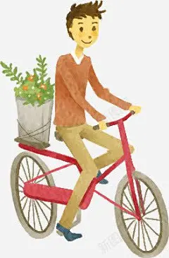 手绘踏青漫画男生高清素材 免费下载 页面网页 平面电商 创意素材 png素材