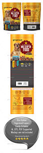 Dog Supplement Packaging Template-03 - Packaging Print Templates
