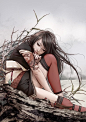 中国女插（漫）画家张小白的作品 #采集大赛#
